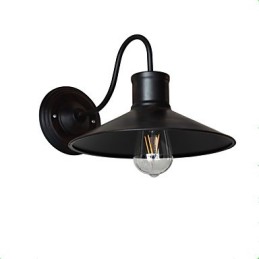 Wandleuchte Wandleuchten Wand Eisen Wandlampe dumm schwarz Lichtschwert Lampe an der Wand