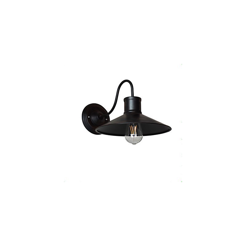 Wandleuchte Wandleuchten Wand Eisen Wandlampe dumm schwarz Lichtschwert Lampe an der Wand