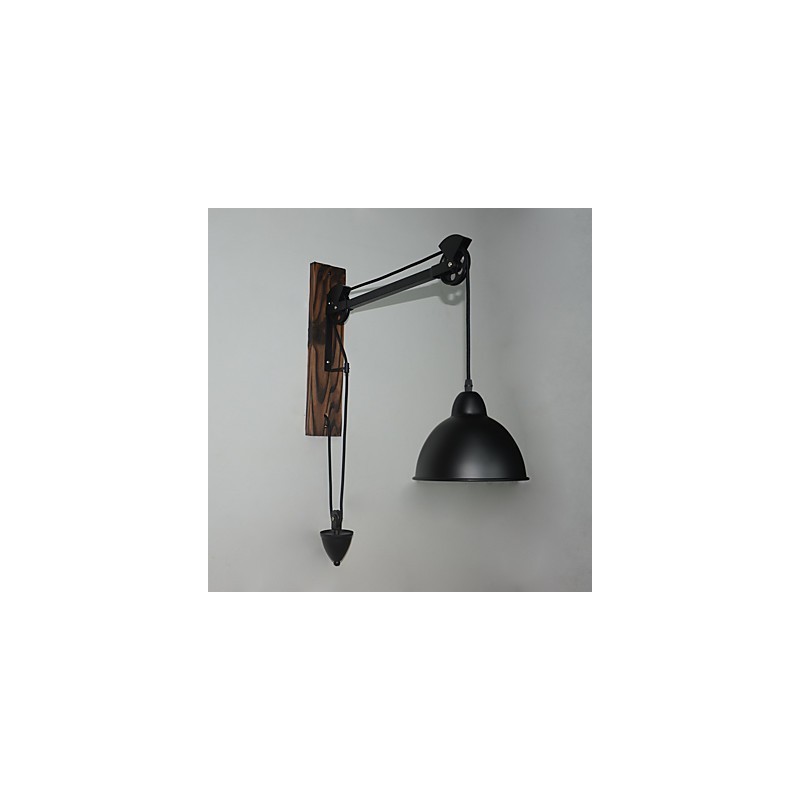 Amerikanischen land stil wand lampe retro kreative Holz pulley wand lampe