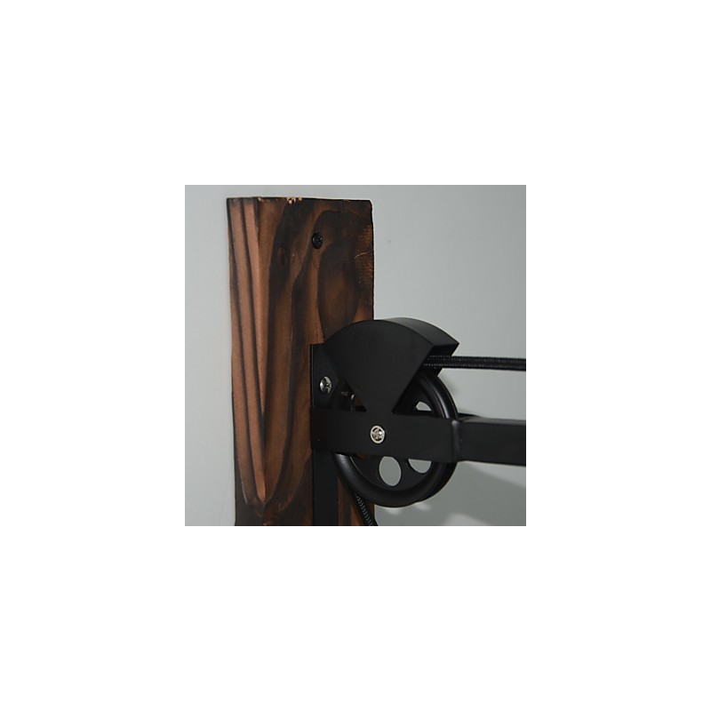 Amerikanischen land stil wand lampe retro kreative Holz pulley wand lampe