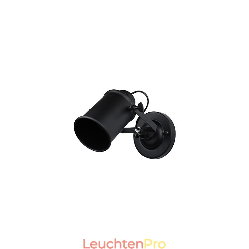 Wandleuchte aus lackiertem Stahl, dumme schwarze amerikanische Kaffeedekoration, Retro-Wandleuchte, Lichtschwertlampe an der Wand