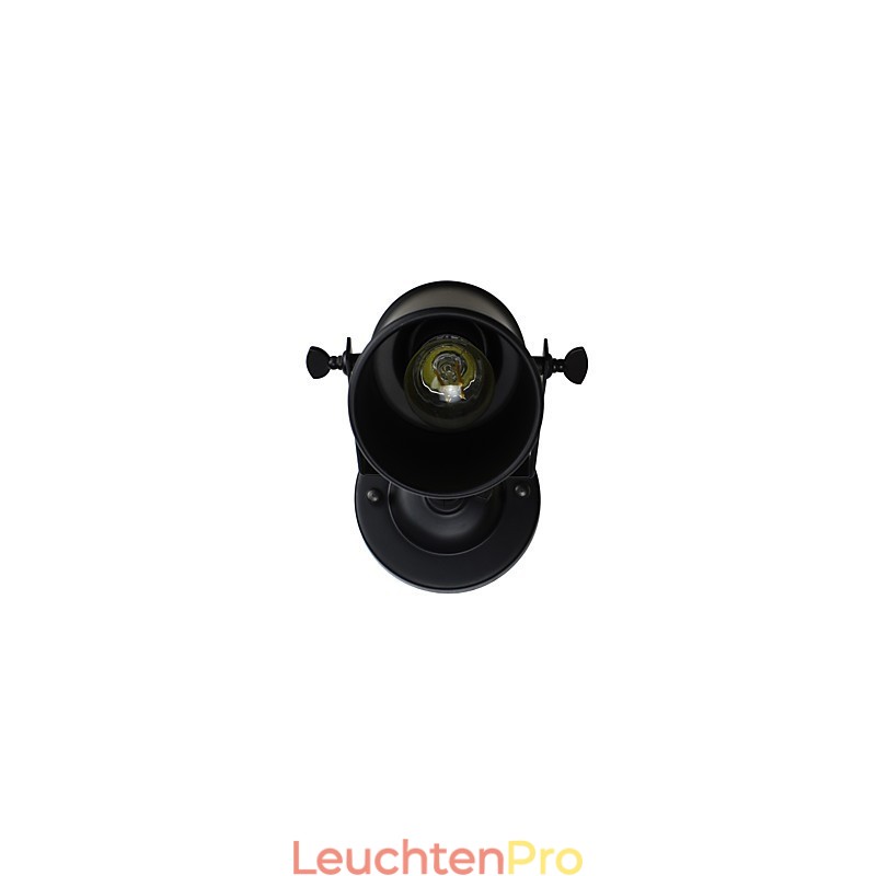 Wandleuchte aus lackiertem Stahl, dumme schwarze amerikanische Kaffeedekoration, Retro-Wandleuchte, Lichtschwertlampe an der Wand