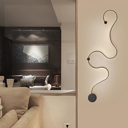 Wandleuchten Moderne zeitgenössische Malerei Feature Aluminium Wandleuchte für Schlafzimmer Treppe Wohnzimmer Lampe