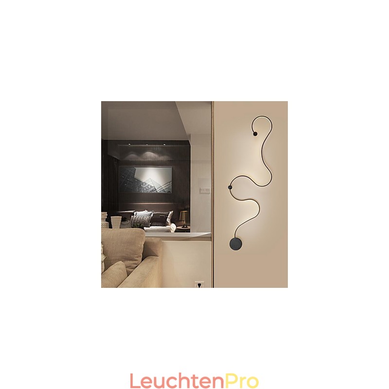 Wandleuchten Moderne zeitgenössische Malerei Feature Aluminium Wandleuchte für Schlafzimmer Treppe Wohnzimmer Lampe