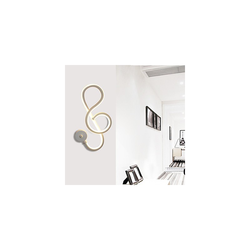 Einfache, moderne, kreative Lichtleiste, Wand-Gang-Einbettungslampe, Flurbeleuchtung, Schlafzimmer-Nachttischlampe, Aluminiumlampe