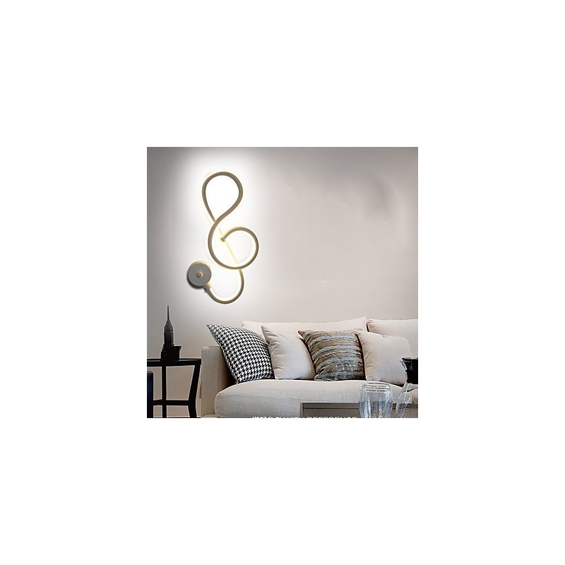 Einfache, moderne, kreative Lichtleiste, Wand-Gang-Einbettungslampe, Flurbeleuchtung, Schlafzimmer-Nachttischlampe, Aluminiumlampe