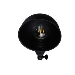 Wandleuchte aus lackiertem Stahl, dumme schwarze amerikanische Kaffeedekoration, Retro-Wandleuchte, Lichtschwertlampe an der Wand