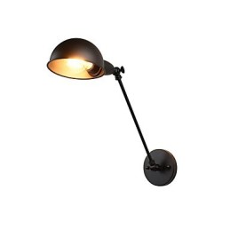 Wandleuchte aus lackiertem Stahl, dumme schwarze amerikanische Kaffeedekoration, Retro-Wandleuchte, Lichtschwertlampe an der Wand