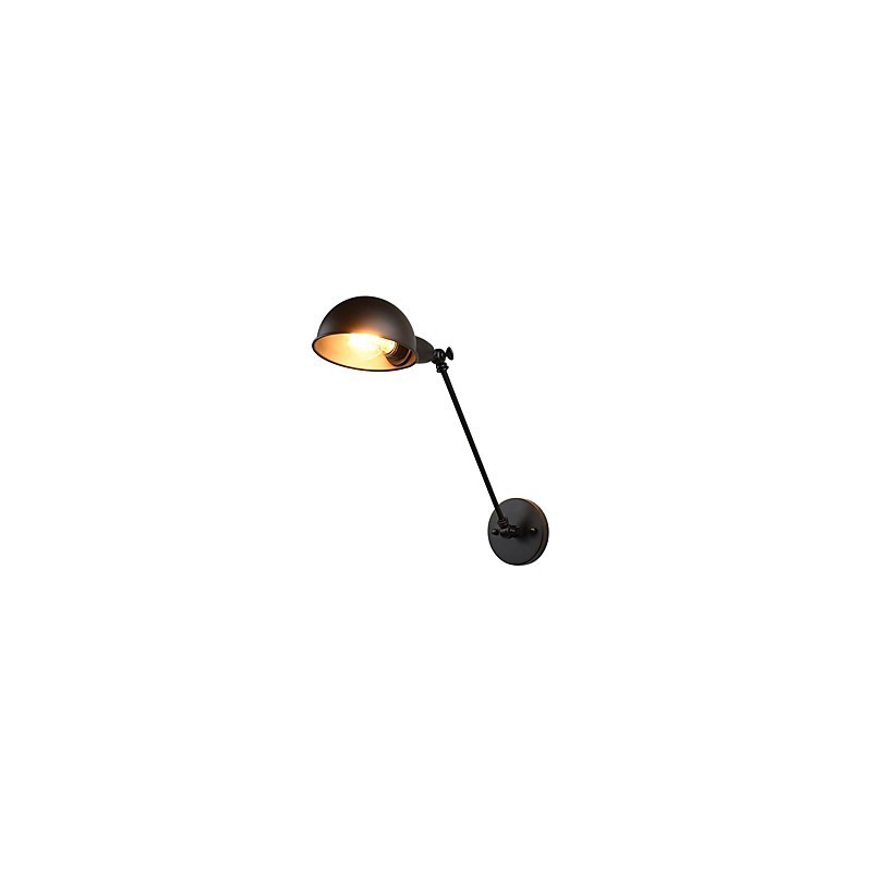 Wandleuchte aus lackiertem Stahl, dumme schwarze amerikanische Kaffeedekoration, Retro-Wandleuchte, Lichtschwertlampe an der Wand