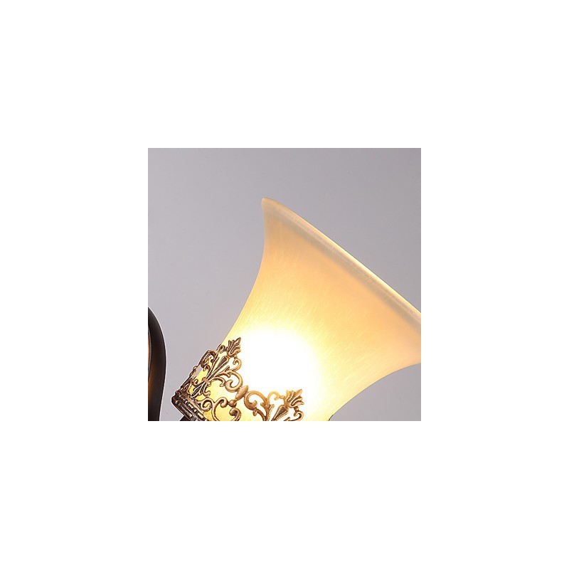 Amerikanische Vintage-Wandlampe aus Metall mit Glas im Landhausstil mit einem Kopf für die Wanddekoration im Kantinenzimmer, Wohnzimmer, Eingangsbereich