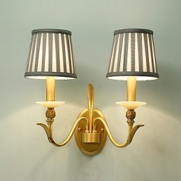 Einfaches Landhaus, traditionelles klassisches Messing-Feature für Wandleuchten im Mini-Stil, Uplight-Wandleuchter