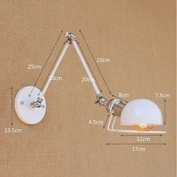 Vintage Country Painting Feature für Mini Style Swing Arm Augenschutz Umgebungslicht Swing Arm LightsWall