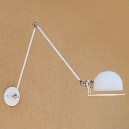 Einfache Vintage-Landhausmalerei für Wandleuchten im Mini-Stil mit Schwenkarm und Augenschutz, Umgebungslicht