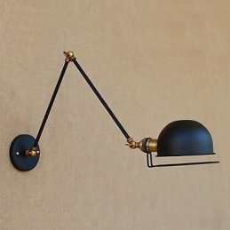 Einfache Vintage-Landhausmalerei für Wandleuchten im Mini-Stil mit Schwenkarm und Augenschutz, Umgebungslicht