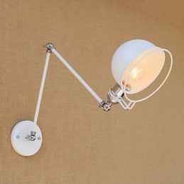 Einfache Vintage-Landhausmalerei für Wandleuchten im Mini-Stil mit Schwenkarm und Augenschutz, Umgebungslicht