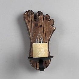 Einkopf-Industrie-Vintage-Retro-Wandleuchte aus Holz und Metall, Farbe zum Dekorieren von Wandleuchten im Home-Hotel-Korridor