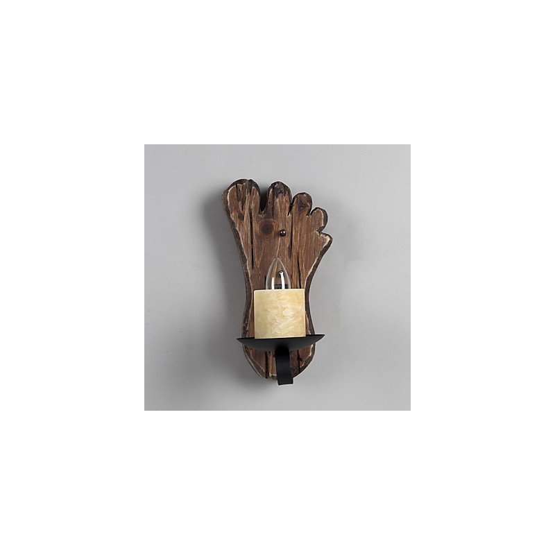 Einkopf-Industrie-Vintage-Retro-Wandleuchte aus Holz und Metall, Farbe zum Dekorieren von Wandleuchten im Home-Hotel-Korridor