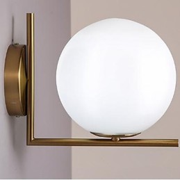 Zeitgenössische und vertraglich vereinbarte Glaswandlampe Schmiedeeisen Individualität