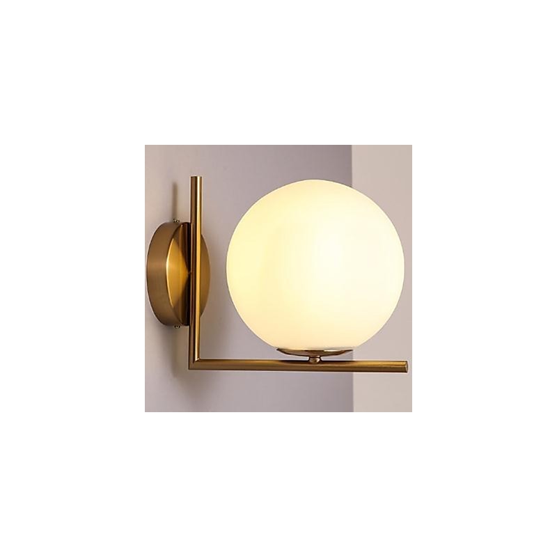 Zeitgenössische und vertraglich vereinbarte Glaswandlampe Schmiedeeisen Individualität