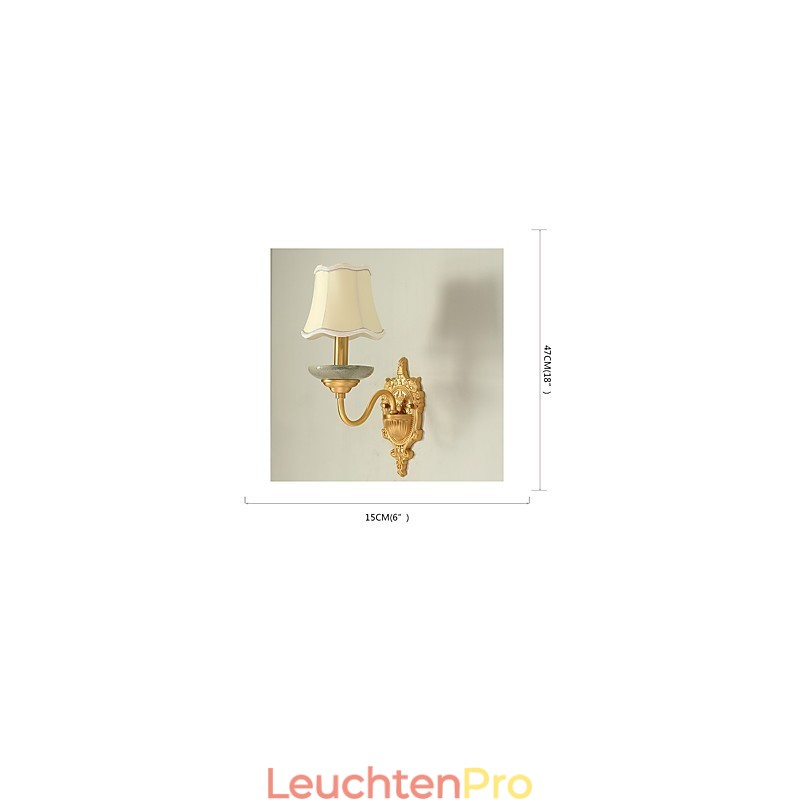 Einfaches Landhaus, traditionelles klassisches Messing-Feature für Wandleuchten im Mini-Stil, Uplight-Wandleuchter