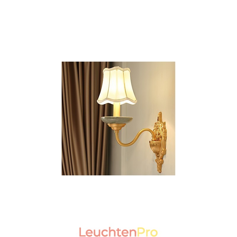 Einfaches Landhaus, traditionelles klassisches Messing-Feature für Wandleuchten im Mini-Stil, Uplight-Wandleuchter