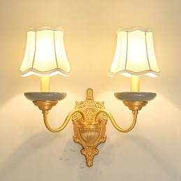 Einfache Country Traditional Classic Messing-Funktion für Mini-Stil Uplight Wandleuchten Wandleuchte Pu