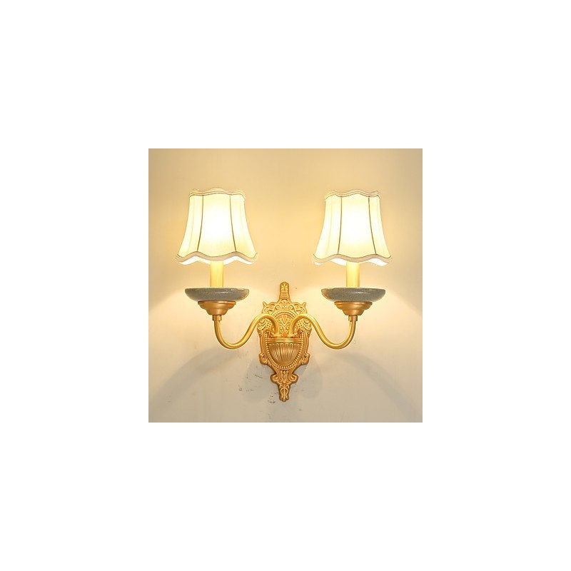 Einfache Country Traditional Classic Messing-Funktion für Mini-Stil Uplight Wandleuchten Wandleuchte Pu