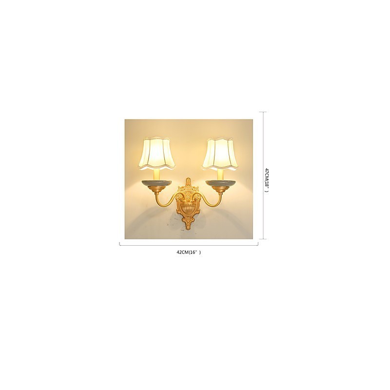 Einfache Country Traditional Classic Messing-Funktion für Mini-Stil Uplight Wandleuchten Wandleuchte Pu