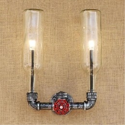 Retro Industrielle Windschalter Wasserflasche Wandlampe Wandleuchte