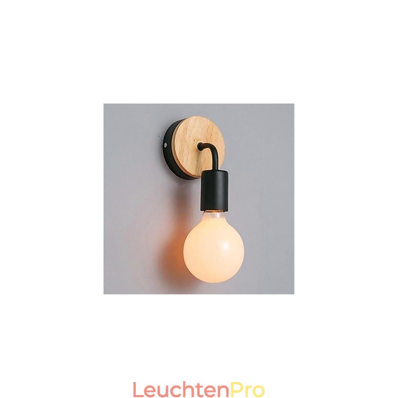 Moderne minimalistische kreative Persönlichkeit Holz Eisen Lampe Korridor Balkon Schlafzimmer Nacht Eisen Wandlampe