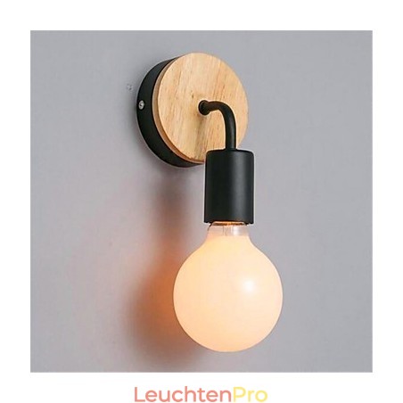 Moderne minimalistische kreative Persönlichkeit Holz Eisen Lampe Korridor Balkon Schlafzimmer Nacht Eisen Wandlampe Moderne minimalistische kreative Persönlichkeit Holz Eisen Lampe Korridor Balkon Schlafzimmer Nacht Eisen Wandlampe