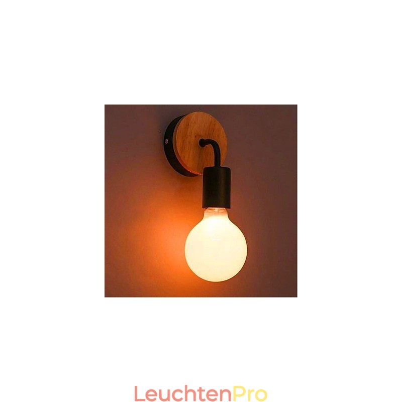 Moderne minimalistische kreative Persönlichkeit Holz Eisen Lampe Korridor Balkon Schlafzimmer Nacht Eisen Wandlampe