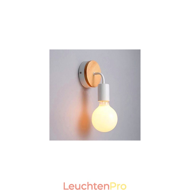 Moderne minimalistische kreative Persönlichkeit Holz Eisen Lampe Korridor Balkon Schlafzimmer Nacht Eisen Wandlampe