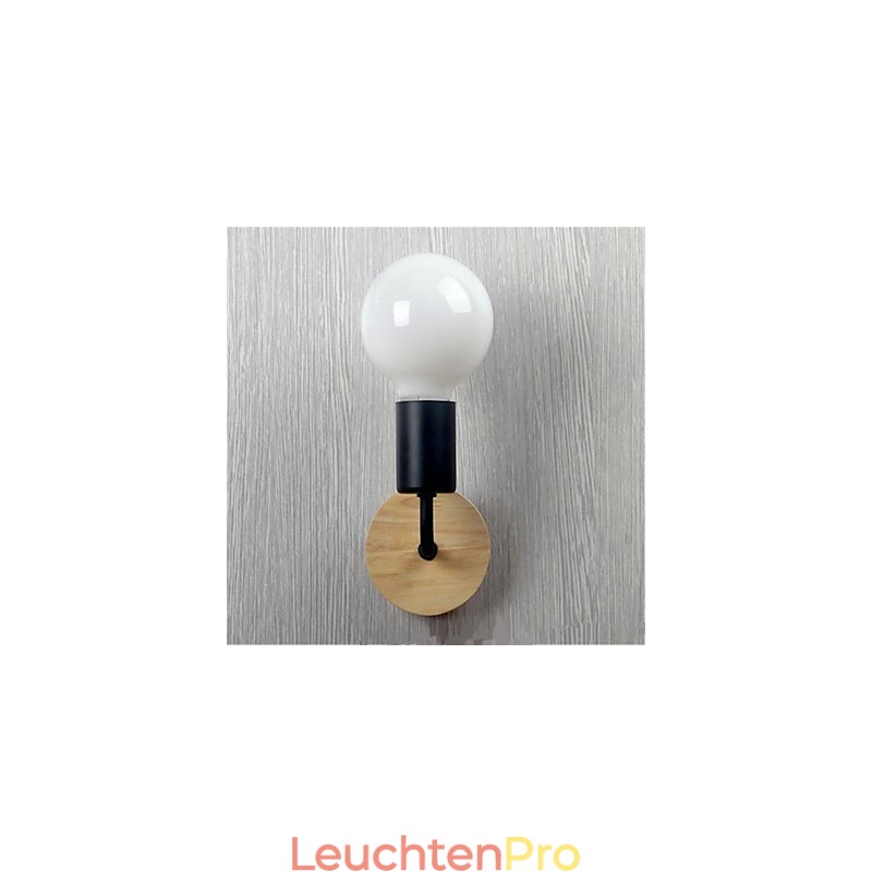 Moderne minimalistische kreative Persönlichkeit Holz Eisen Lampe Korridor Balkon Schlafzimmer Nacht Eisen Wandlampe