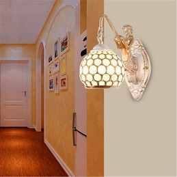Einfache Wandleuchte im europäischen Stil Retro Pastoral Schlafzimmer Nachttisch Balkon Treppe Flur Spiegellampe