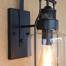 Rustikale Lodge, Country-Retro, Schwarzoxid-Finish, Funktion zum Schutz der Augen, Umgebungslicht