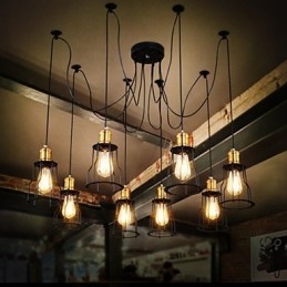 Country Designers Malerei Metall Kronleuchter