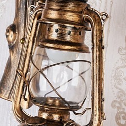 Rustikale Lodge-Malerei-Funktion für Mini-Stil Uplight Wandleuchten Wandleuchte