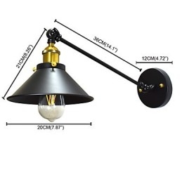 Buzz Wand Eisen Wandlampe Dumme schwarze Lichtschwertlampe an der Wand