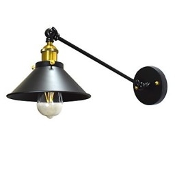 Buzz Wand Eisen Wandlampe Dumme schwarze Lichtschwertlampe an der Wand