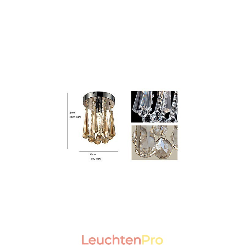 Moderne zeitgenössische Kristall Unterputz Garage