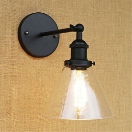 Galvanisierte Funktion im Country-Retro-Stil für Wandleuchten mit Augenschutz und Umgebungslicht im Mini-Stil