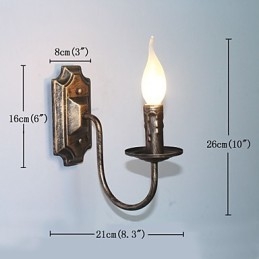 Antike Wandleuchte Kerzenform Einfache Korridor Balkonlampe Wandleuchte