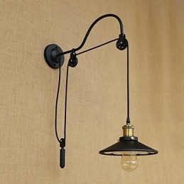 Country Retro Painting Funktion für verstellbare Lift-Umgebungslicht-Wandleuchten Wandleuchte