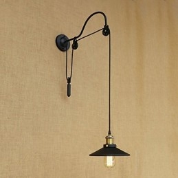 Country Retro Painting Funktion für verstellbare Lift-Umgebungslicht-Wandleuchten Wandleuchte