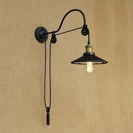 Country Retro Painting Funktion für verstellbare Lift-Umgebungslicht-Wandleuchten Wandleuchte