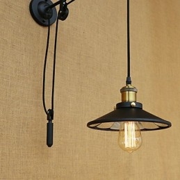 Country Retro Painting Funktion für verstellbare Lift-Umgebungslicht-Wandleuchten Wandleuchte