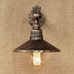 Rustikale Lodge Land Retro Malerei Funktion für Mini Stil Umgebungs Licht Wandleuchten Wand