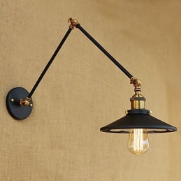 Rustikale Lodge Country Retro Galvanisierte Funktion für Mini-Stil Schwenkarm-Umgebungslicht