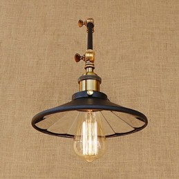 Rustikale Lodge Country Retro Galvanisierte Funktion für Mini-Stil Schwenkarm-Umgebungslicht